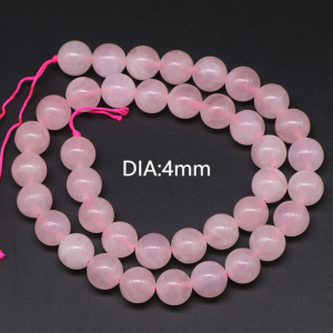 1 Chaîne De Perles En Cristal De Quartz Rose Du Brésil h5 