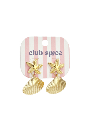 Boucles D'Oreilles Avec Étoile De Mer Et Coquillage h5 Image6