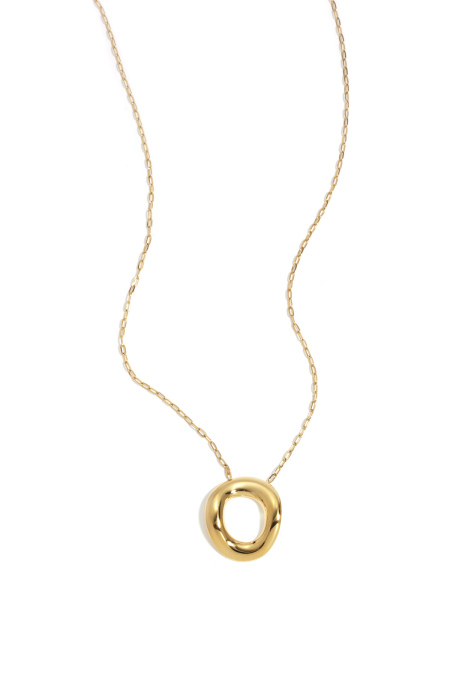 Colliers pendentifs en acier inoxydable cercle Casual Daily Simple Series Bijoux pour femmes