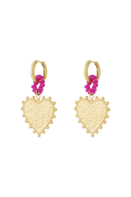 Boucles d'oreilles pendantes en acier inoxydable, style cœur, décontractées, simples et quotidiennes, bijoux pour femmes