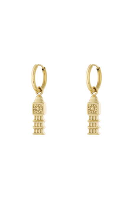 Boucles d'oreilles pendantes en acier inoxydable, style dessin animé, décontracté, quotidien, simple, bijoux pour femmes