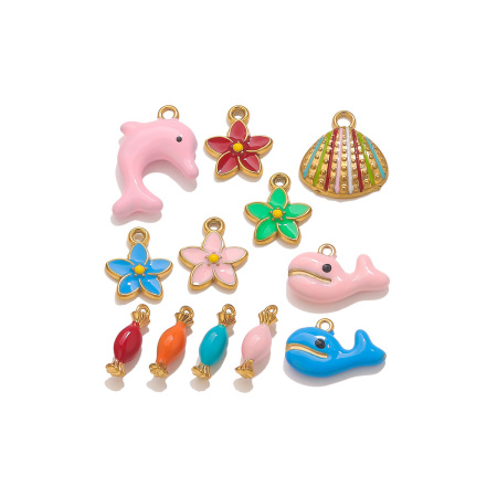 Pendentif dauphin pour femme, en acier inoxydable étanche, couleur or (1 pièce)