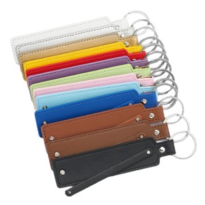 Porte-Clés Coloré En Pu À Faire Soi-Même (Couleur Unie) h5 Image5