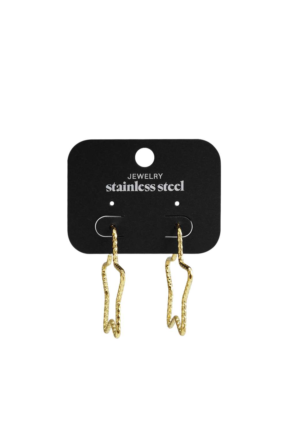 Boucles D'Oreilles Créoles En Acier Inoxydable, Série Star Casual Daily Simple, Bijoux Pour Femmes h5Image5