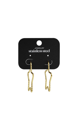 Boucles D'Oreilles Créoles En Acier Inoxydable, Série Star Casual Daily Simple, Bijoux Pour Femmes h5 Image5