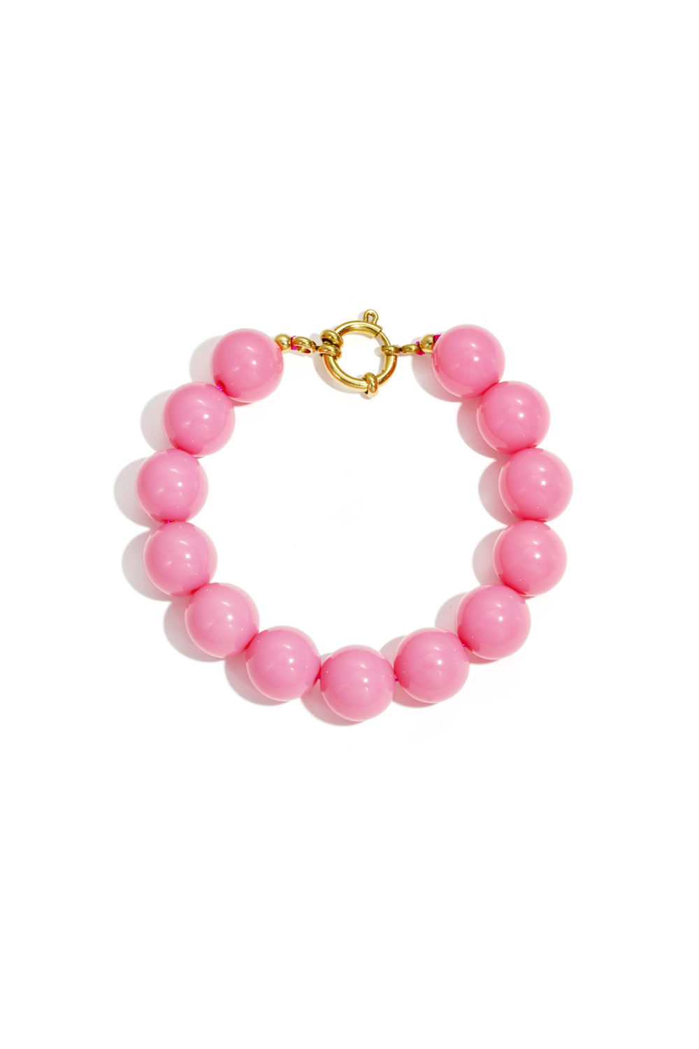 Bracelet À Grosses Perles Et Fermoir Sur Le Devant Image3