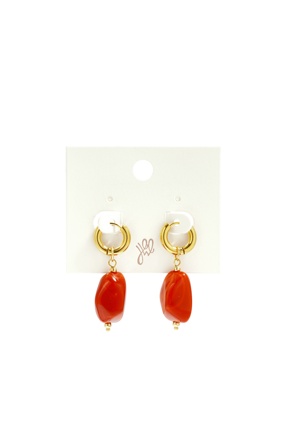 Boucles D'Oreilles Avec Perles Organiques h5Image5