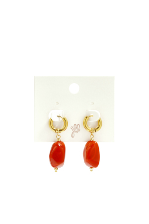 Boucles D'Oreilles Avec Perles Organiques h5 Image5