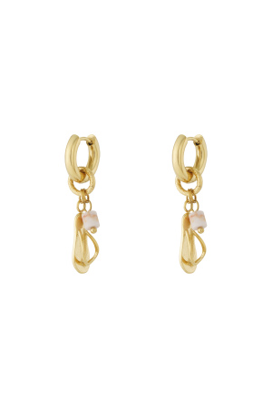 Boucles D'Oreilles Tongs Avec Perle h5 