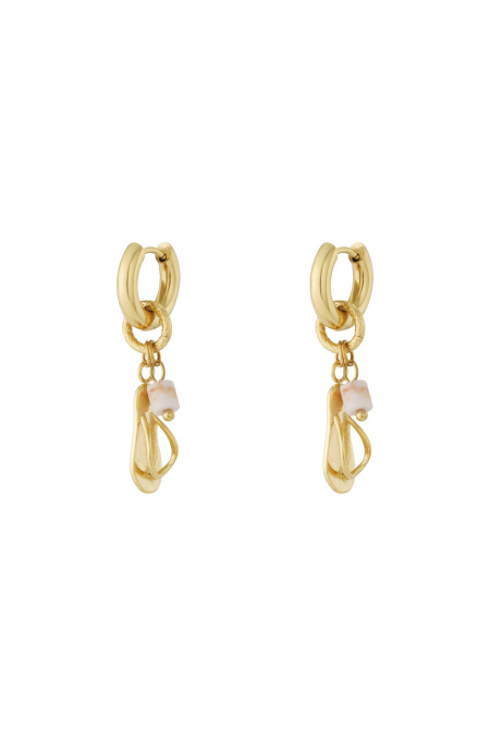 Boucles d'oreilles tongs avec perle