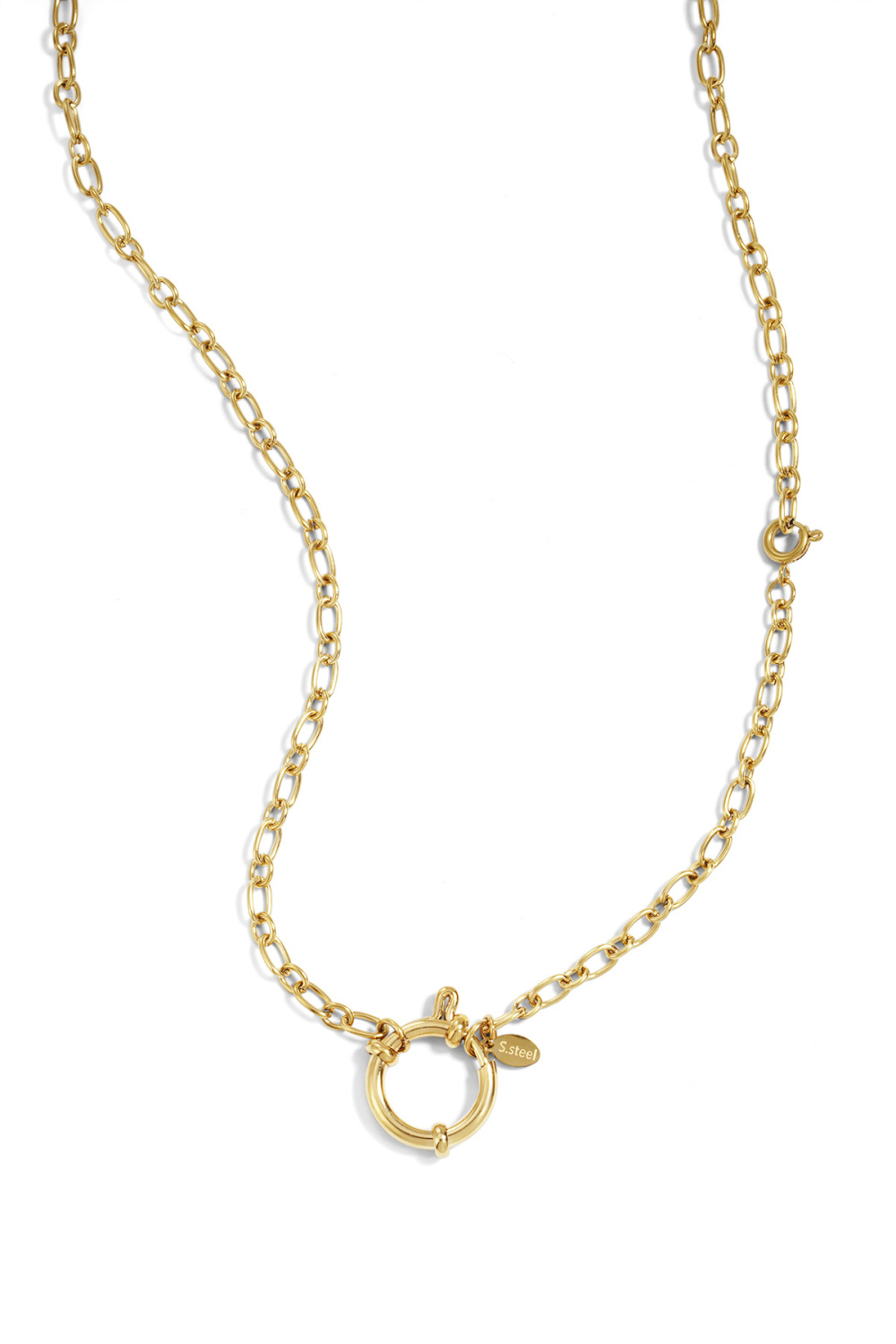 Colliers En Acier Inoxydable, Chaîne Diy, Série Simple Et Quotidienne, Bijoux Pour Femmes 