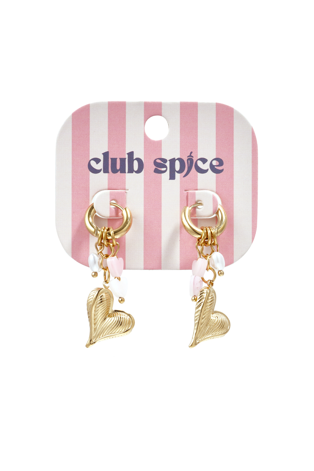 Boucles D'Oreilles Avec Perles Pendantes, Perle Et Cœur h5Image4