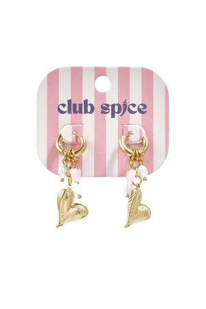 Boucles D'Oreilles Avec Perles Pendantes, Perle Et Cœur h5 Image4