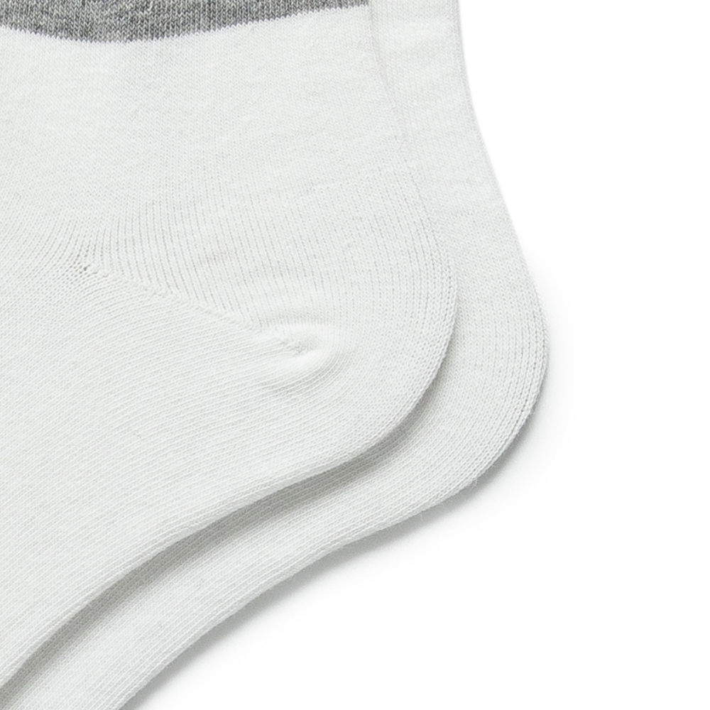 1 Paire De Chaussettes Mi-Mollet En Coton Rayé Pour Femme Image4