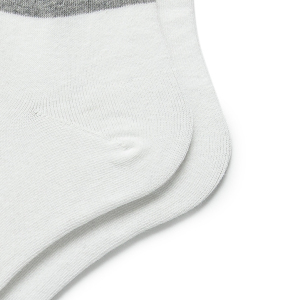 1 Paire De Chaussettes Mi-Mollet En Coton Rayé Pour Femme h5 Image4