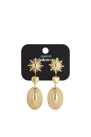 J'Adore Les Boucles D'Oreilles Pendantes Soleil h5 Image4