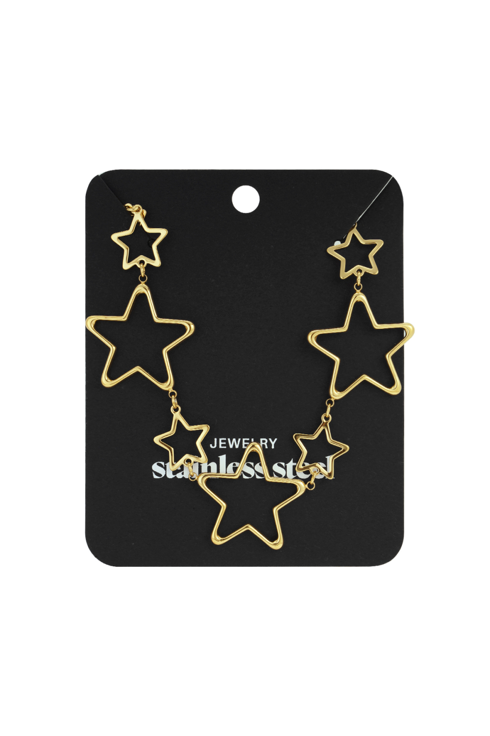 Colliers Chaîne En Acier Inoxydable Star Casual Daily Simple Series Bijoux Pour Femmes Image4