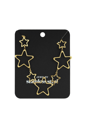 Colliers Chaîne En Acier Inoxydable Star Casual Daily Simple Series Bijoux Pour Femmes h5 Image4