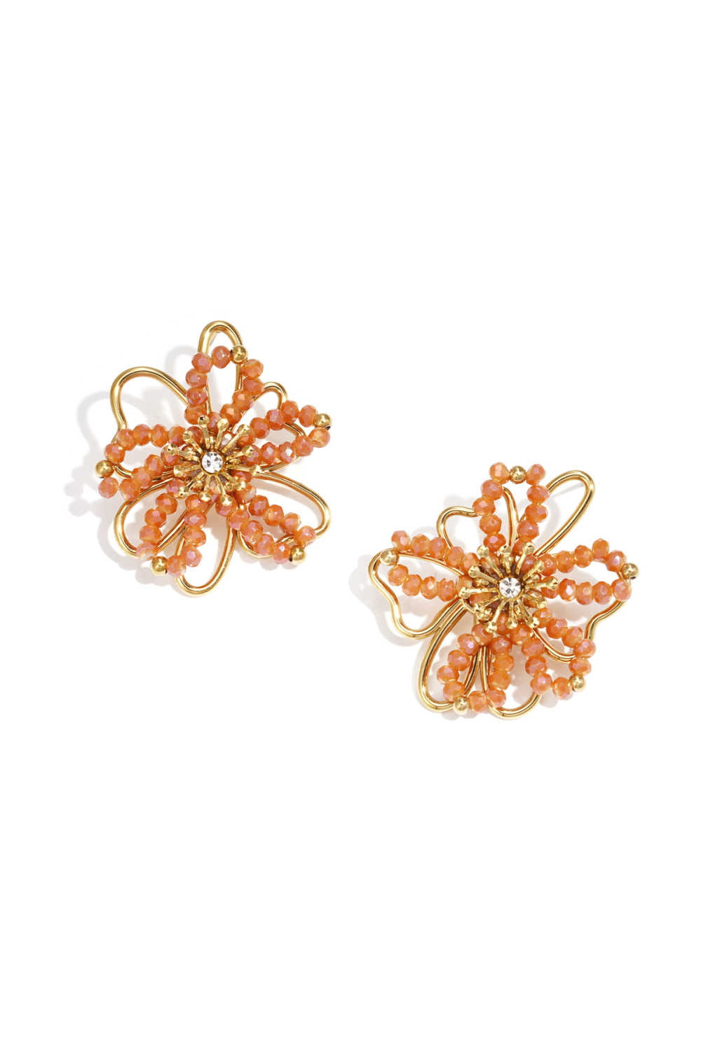 Boucles D'Oreilles À Tige En Acier Inoxydable, Style Décontracté Et Simple, Série Fleur, Bijoux Pour Femmes 
