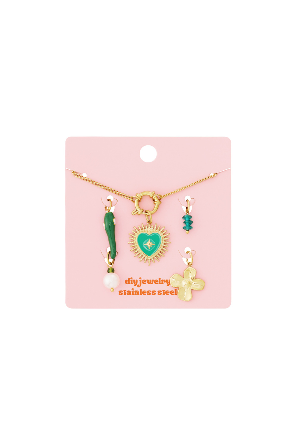 Bracelet Diy Coeur Vert h5Image4