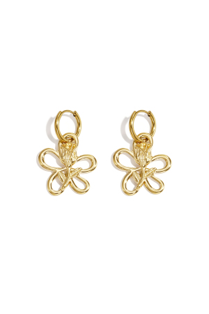 Boucles D'Oreilles Avec Pendentif Rose En Fleur h5 Image6