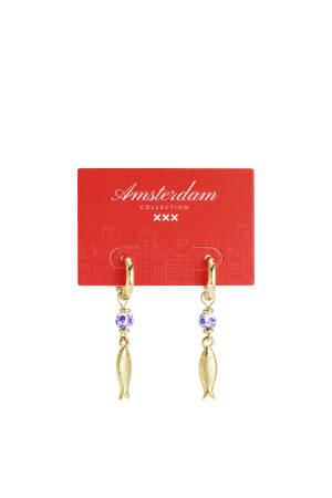 Boucles D'Oreilles Pendantes En Acier Inoxydable, Motif Poisson, Collection Décontractée Pour Les Vacances/La Plage, Bijoux Pour Femmes h5 Image5