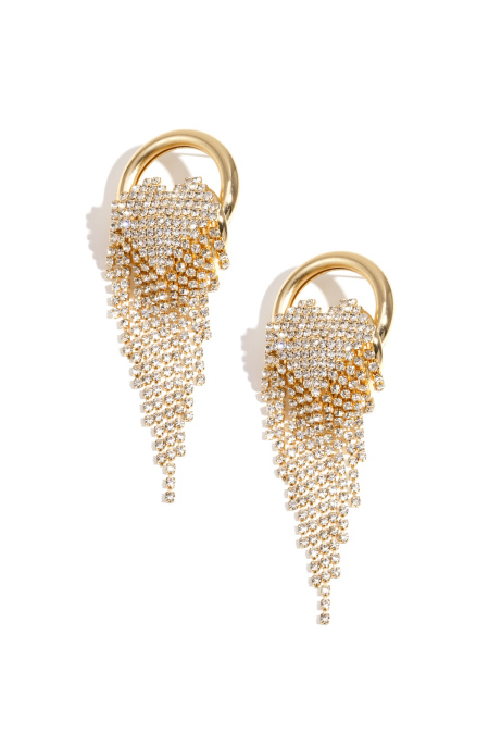 Boucles d'oreilles pendantes en fer de forme irrégulière, élégantes, luxueuses, de Noël, pour femmes