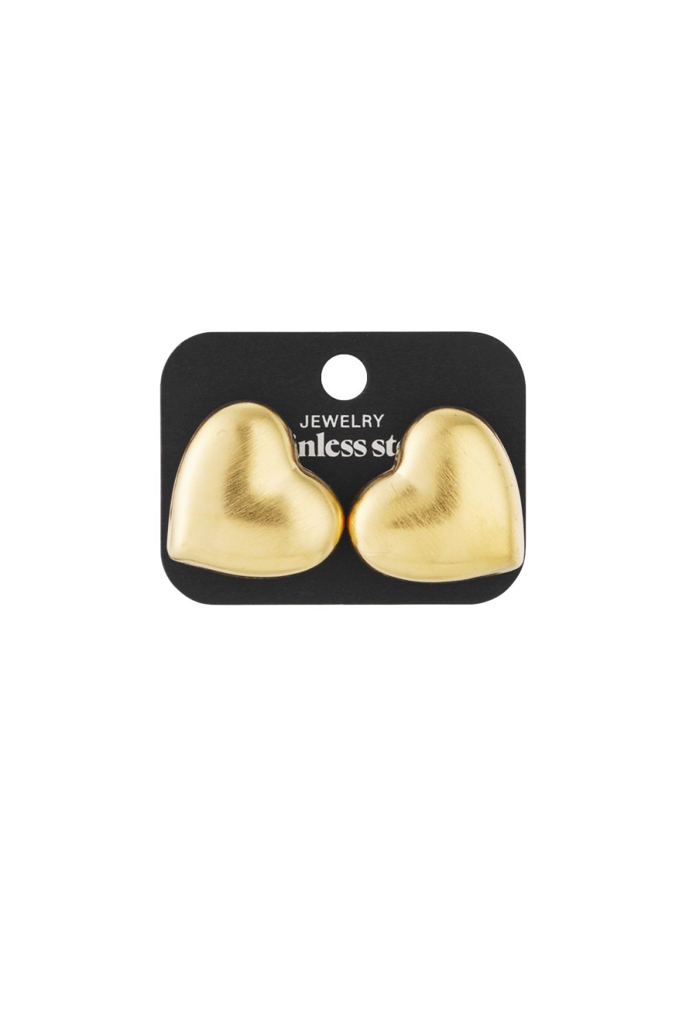 Boucles D'Oreilles À Tige En Forme De Cœur Doux h5Image5