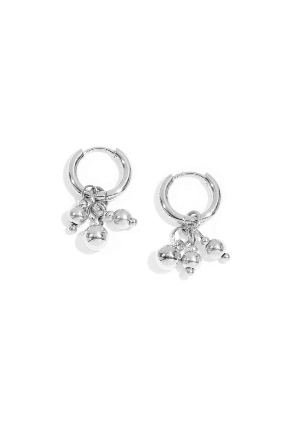 Boucles D'Oreilles Pendantes En Acier Inoxydable, Forme Irrégulière, Série Décontractée, Simple Et Quotidienne, Bijoux Pour Femmes Image3