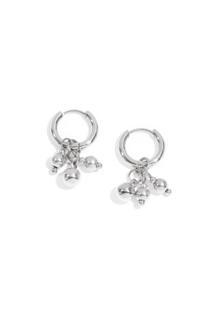 Boucles D'Oreilles Pendantes En Acier Inoxydable, Forme Irrégulière, Série Décontractée, Simple Et Quotidienne, Bijoux Pour Femmes h5 Image3