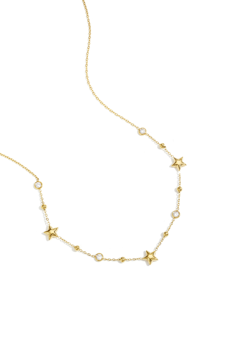 Collier Orné D'Étoiles Et De Pierres 