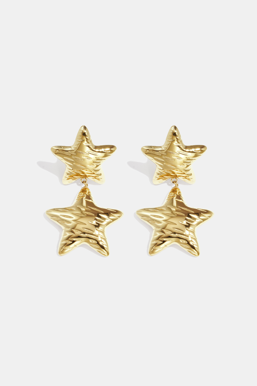 Boucles D'Oreilles Pendantes En Acier Inoxydable, Collection Étoile, Style Décontracté Et Simple Pour Femmes 