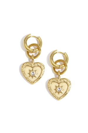 Boucles D'Oreilles Pendantes En Forme De Cœur, Série Simple Et Décontractée Pour Le Quotidien, Bijoux Pour Femmes h5 