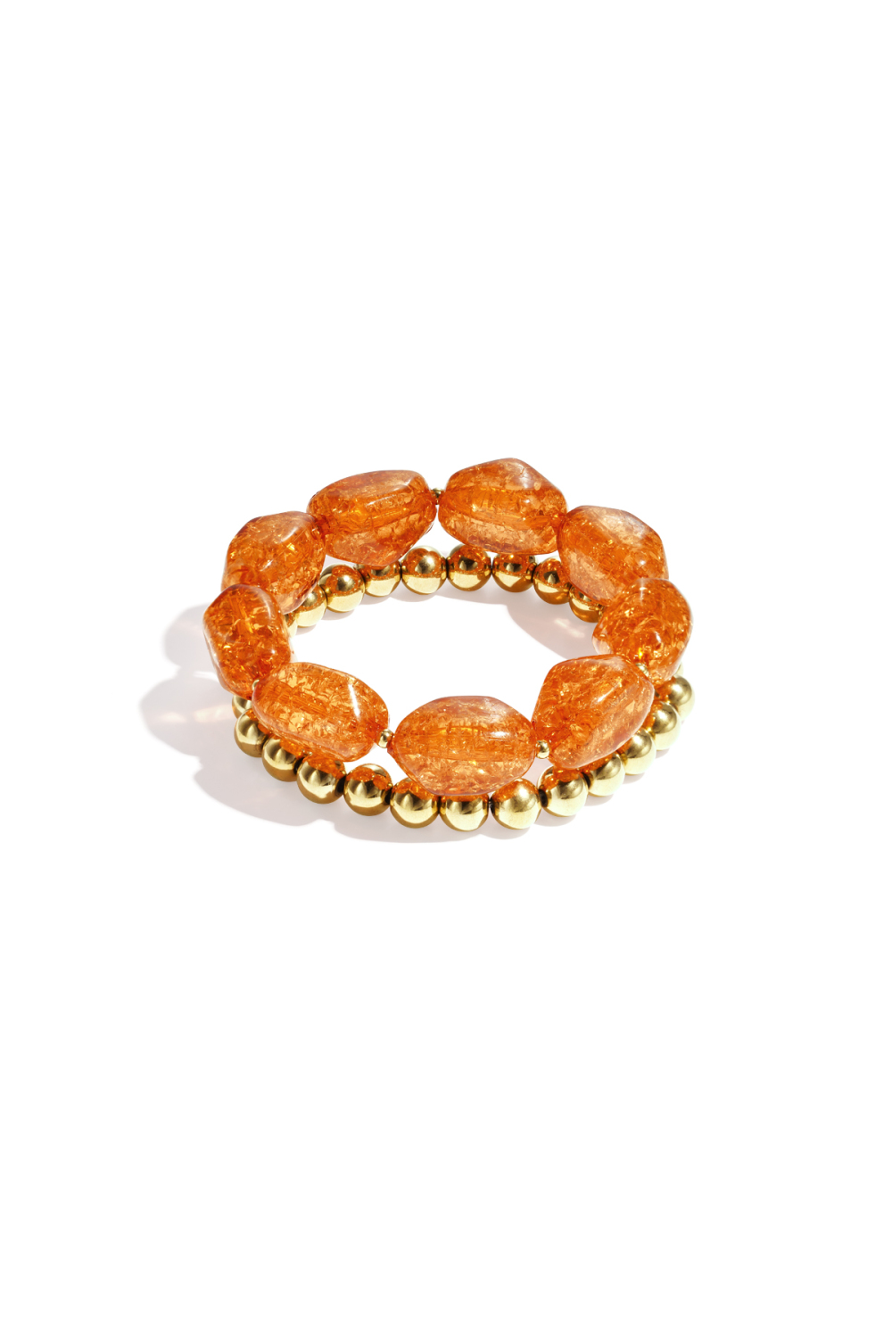 Bracelet Composé De Grosses Perles 