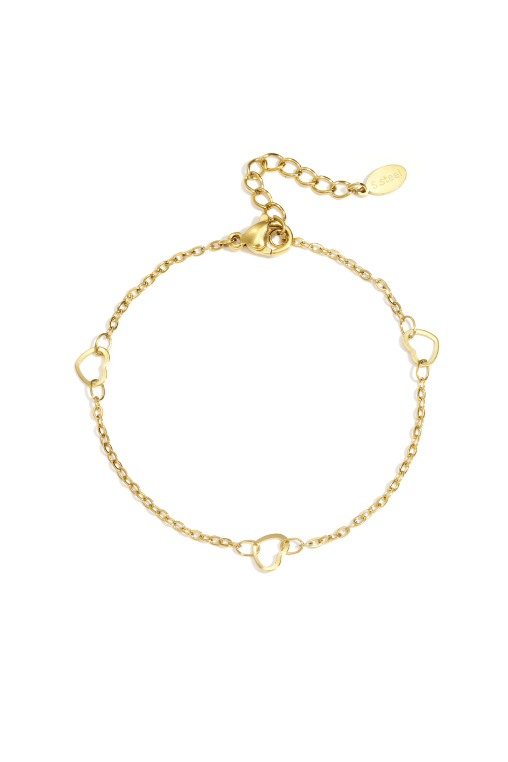 Bracelets Chaîne Cœur Décontracté Quotidien Simple Série Bijoux Pour Femmes 