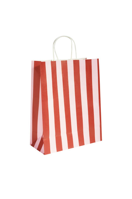 Sac cadeau rayé