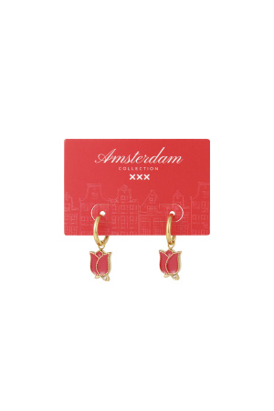 Boucles D'Oreilles Pendantes En Acier Inoxydable, Série Fleur, Décontractée, Simple Et Quotidienne, Bijoux Pour Femmes h5 Image4