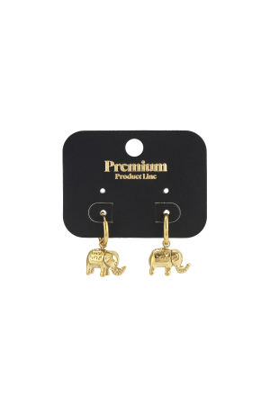 Boucles D'Oreilles Éléphant h5 Image4