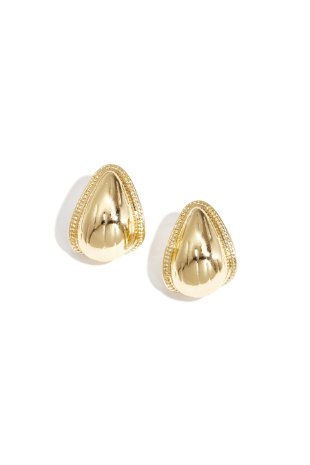 Boucles d'oreilles puces en alliage, style goutte, collection rétro et simple pour femmes