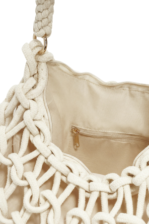 Sacs De Plage Unis En Coton Pour Les Vacances/Accessoires De Plage h5 Image5