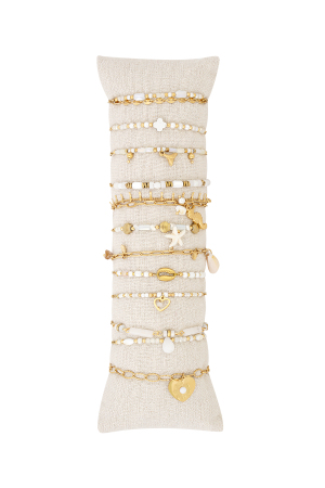 Coffret De Présentation De Bracelets Brise Marine - Couleur Or Blanc h5 