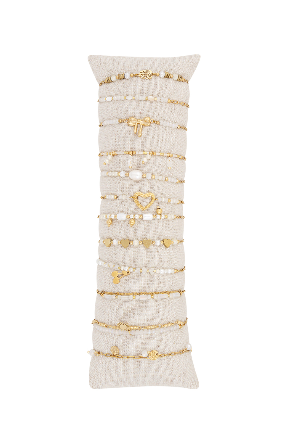 Coffret De Présentation De Bracelets Gracieux Lien - Couleur Or Blanc 