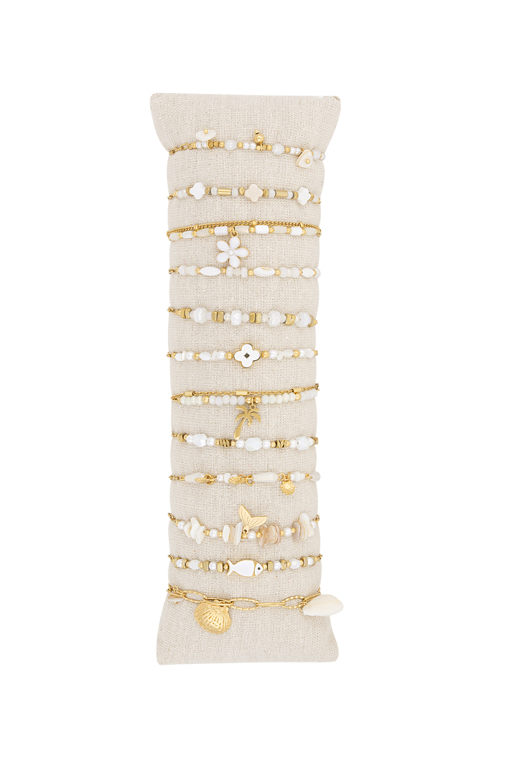 Coffret De Présentation De Bracelets Beach Bliss - Couleur Or Blanc 