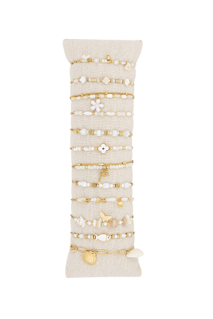 Coffret De Présentation De Bracelets Beach Bliss - Couleur Or Blanc h5 