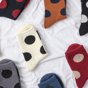 1 Paire De Chaussettes Mi-Mollet Adorables À Pois Pour Femme h5 Image2