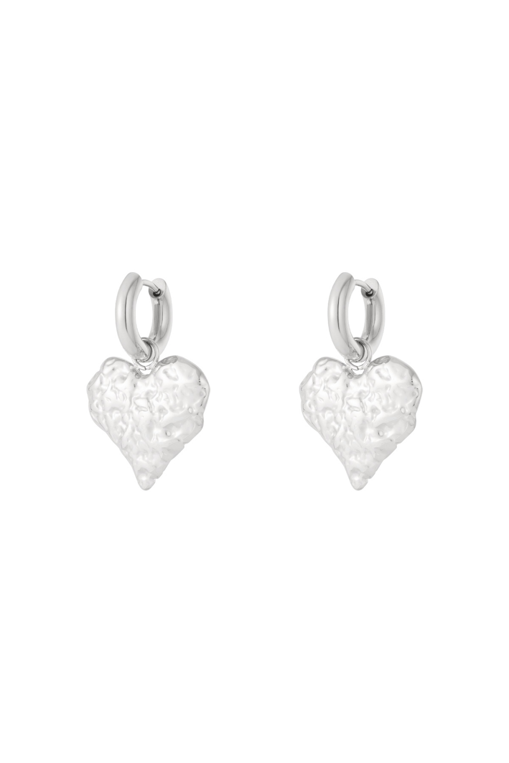 Boucles D'Oreilles Coeurs Texturés h5Image4