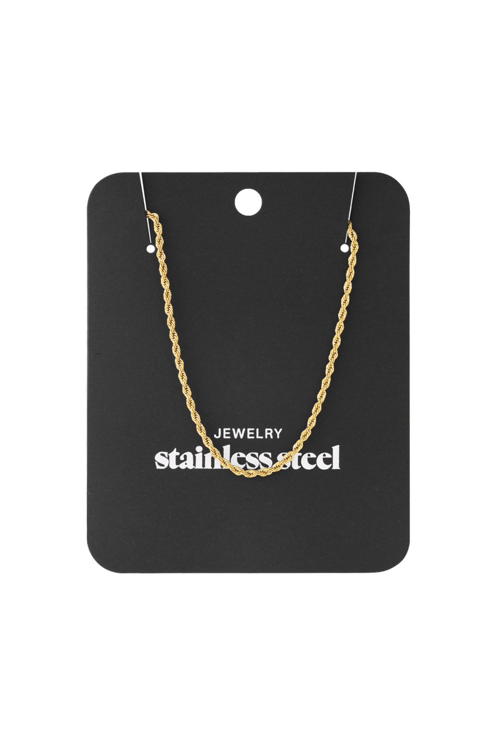 Collier Like A Boss Couleur Or Acier Inoxydable Image4