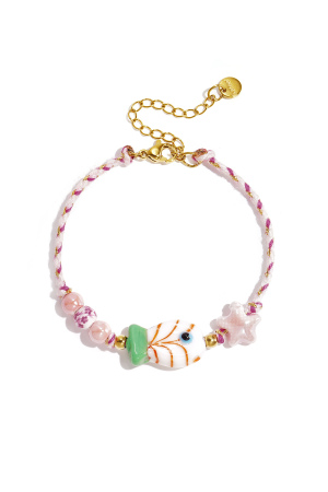 Bracelet De Perles À Motif De Corde, Perles En Forme De Poisson Et D'Étoile h5