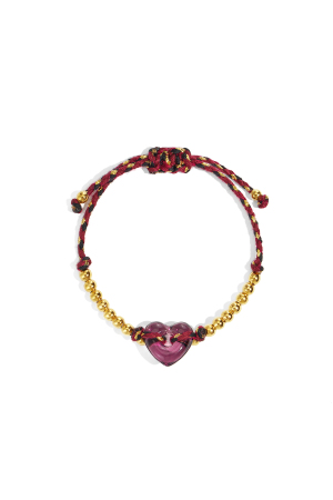 Bracelets En Perles De Polyester, Style Cœur, Décontracté, Quotidien, Simple, Bijoux Pour Femmes h5