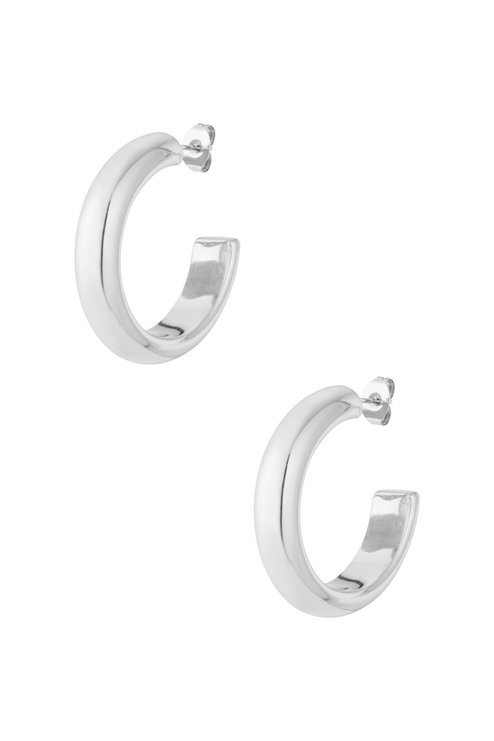Boucles D'Oreilles Créoles Épaisses Image3